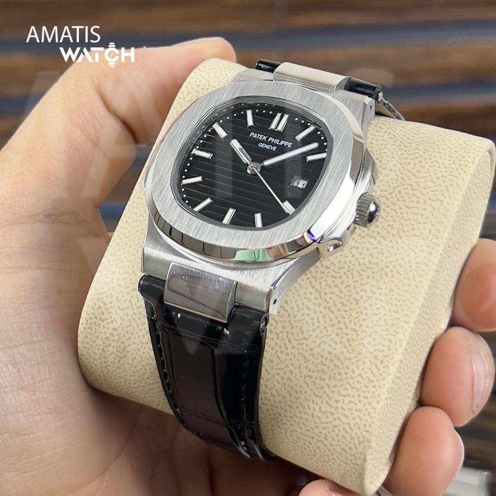 ساعت مچی مردانه پتک فیلیپ ناتیلوس بند چرمی Patek Philippe Nautilus 2382A - Image 7