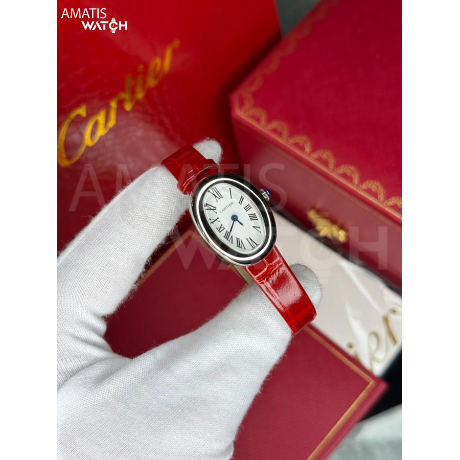 ساعت مچی زنانه کارتیر النگویی کیفیت مستر CARTIER BAIGNOIRE SMALL MODEL